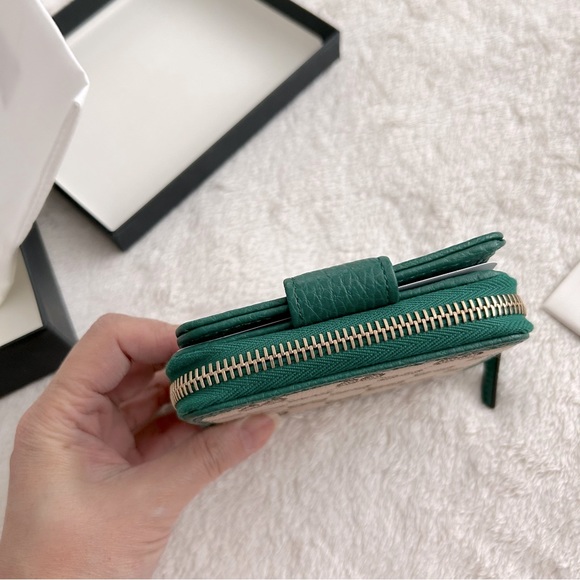 NWT Authentic Gucci GG Canvas & Leather Bifold Short French Wallet - Picture 4 of 11